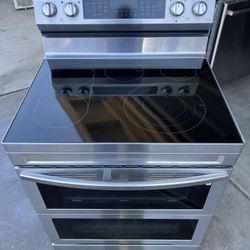 Samsung Electric Stove Stainless Steel Double Oven 