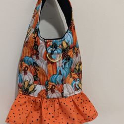 Pumpkins Dog Harness Dress With D-ring 