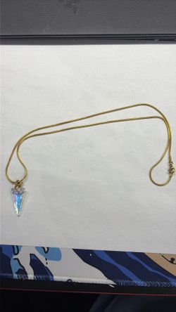 necklace with a crystal