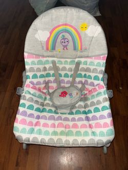 Girls Baby Rocker With Vibrations