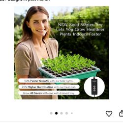 Upgraded Seed Starter Tray With Grow Lights Heat Mat 3 In 1 