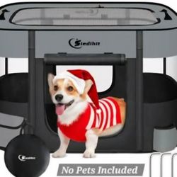 Siedihit Dog Cat Playpen Pet Puppy Portable Playpen