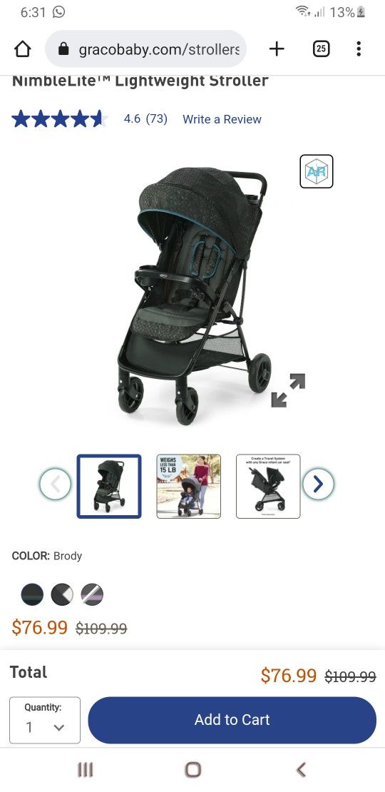Graco NimbleLite Stroller