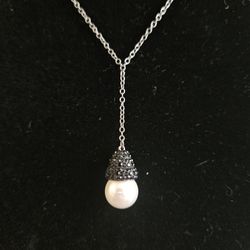 Vintage Swarovski Piano Y Pendant Necklace