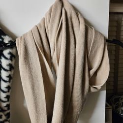 New No Tag Taupe Infinity Winter Scarf