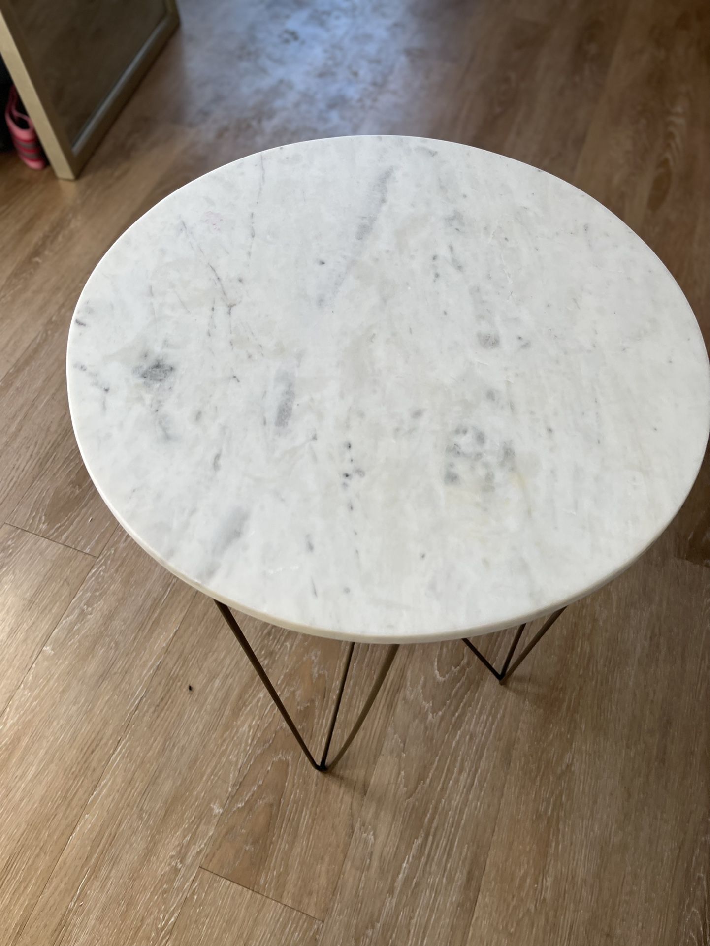 Marble Gold Side Table