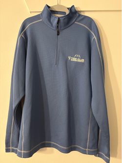 Nike Golf Dri-FIT Men’s L Blue 1/4 Zip Mock Neck Long Sleeve Pullover Jacket