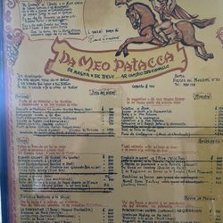 VINTAGE ITALIAN RESTAURANT MENU FRAMED