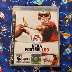 EA Sports NCAA Football 09 Sony Playstation 3 PS3 Case & Game - Tested 