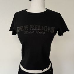 New True Religion Women’s Rhinestone Shirt, Size Small