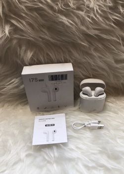 i7S TWS Smart Wireless Bluetooth Earphone with Charging Box - White