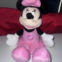 Pink Dodger Minnie Mouse Plush