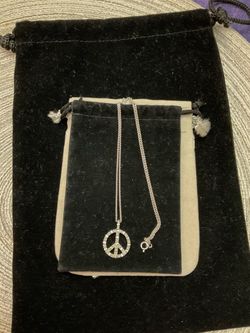 Sterling Silver “Peace” Necklace