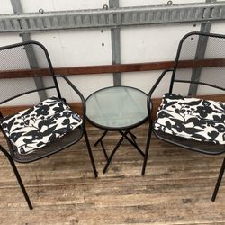 Set Of Chair And End Table