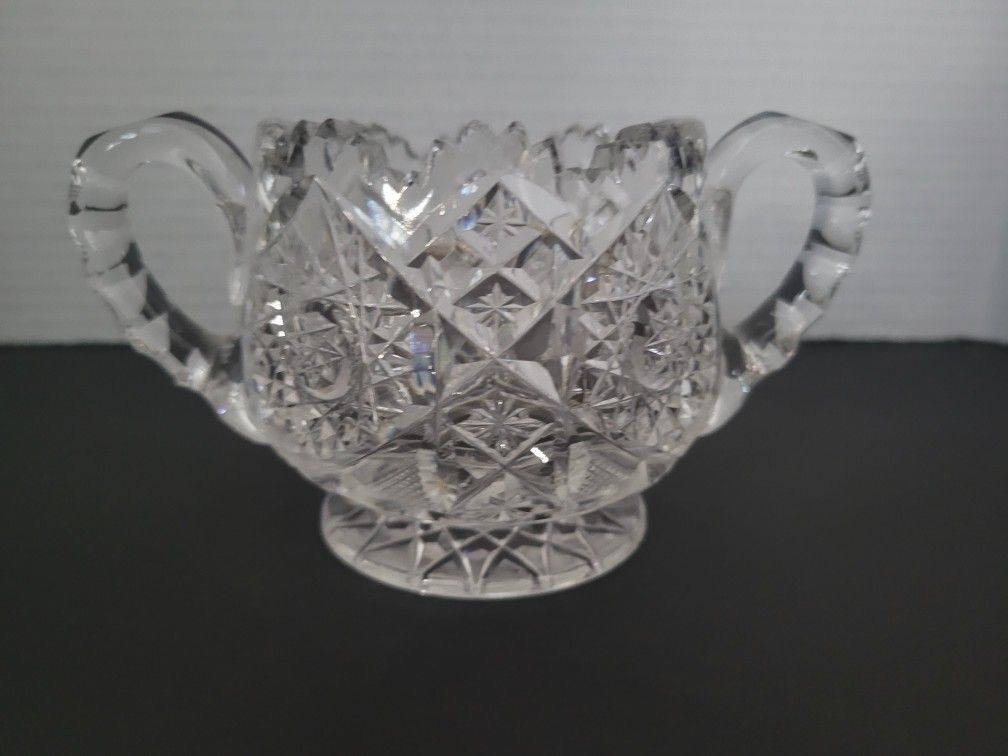 Gorgeoys Crystal Sugar Bowl