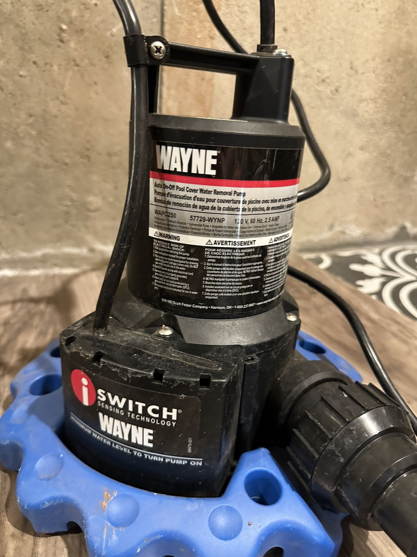 Wayne 57729-WYNP WAPC250 Pool Cover Pump