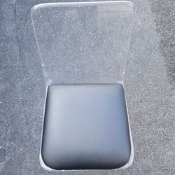 2 Lucite Swivel Stools