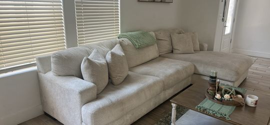 White sectional