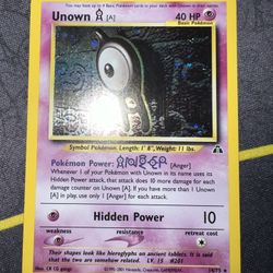 Unown 14/75 Holo WOTC Vintage Neo Discovery Set