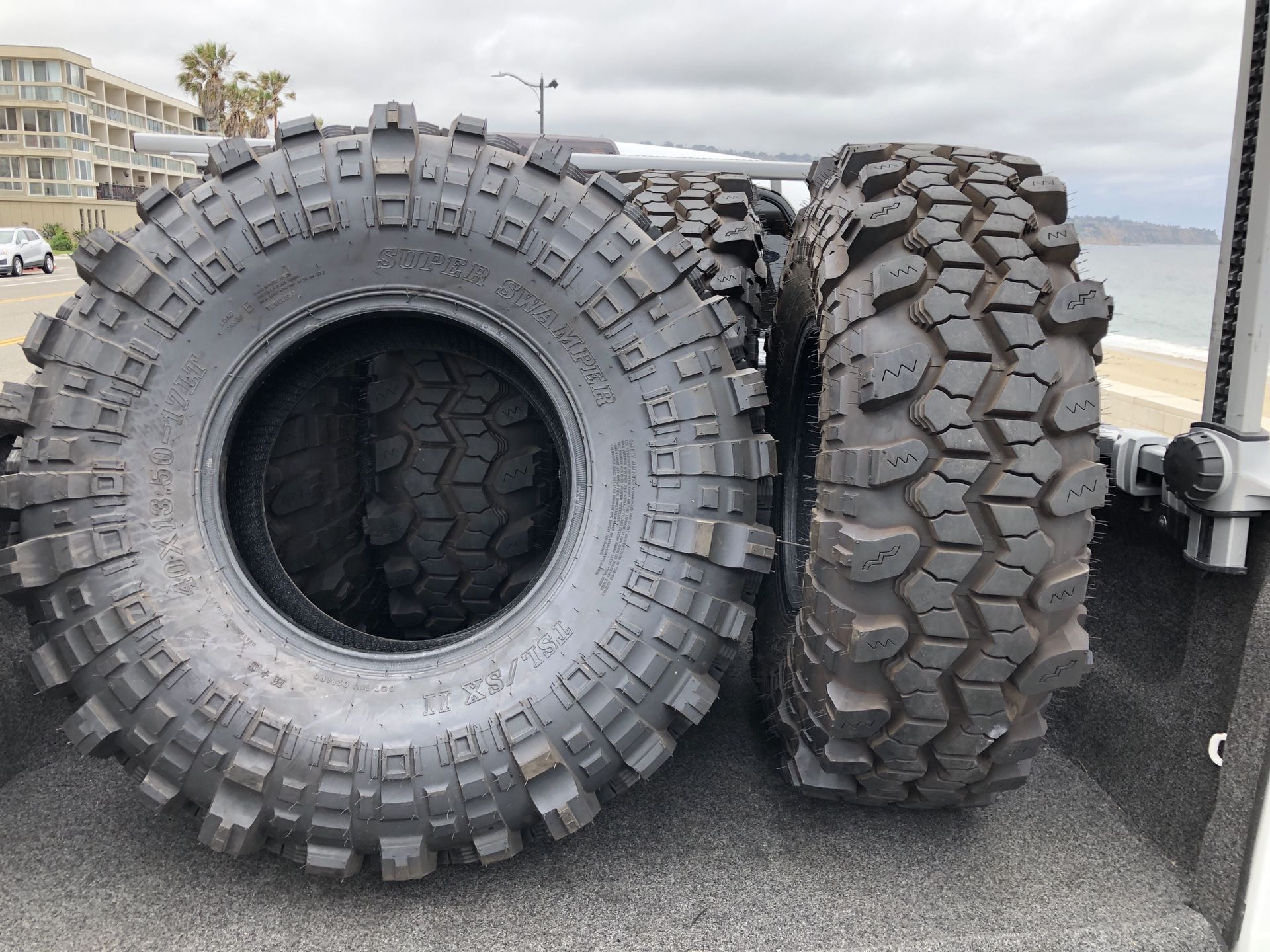 Off Road Tires 40” Super Swamper Tires For 17” Rims for Sale in Redondo
