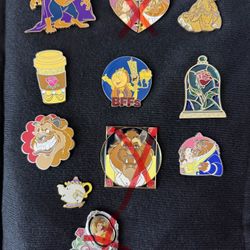 Beauty And The Beast Disney Pins