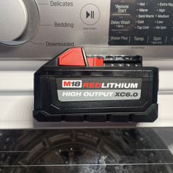 Milwaukee M18 Red Lithium High Output 6.0 Battery READ DESCRIPTION