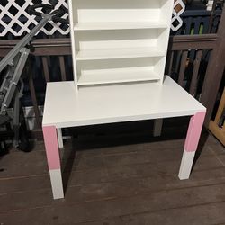 Girls Desk And Shelf