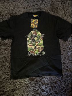 Japanese writing Bape graphic tee