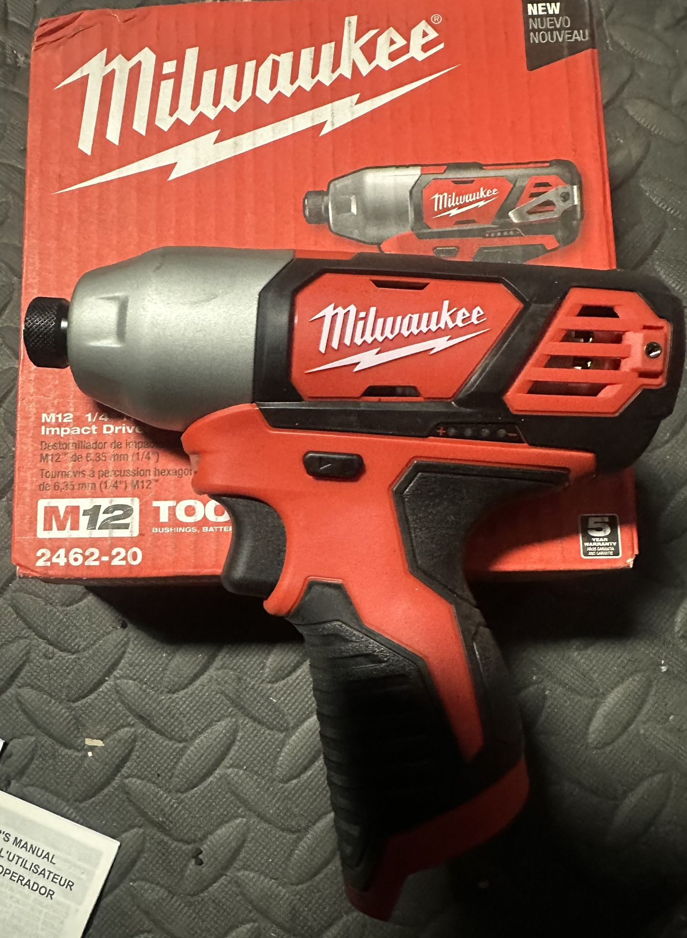 M12 12V Lithium-Ion Cordless 1/4 in. Hex Impact (Tool-Only