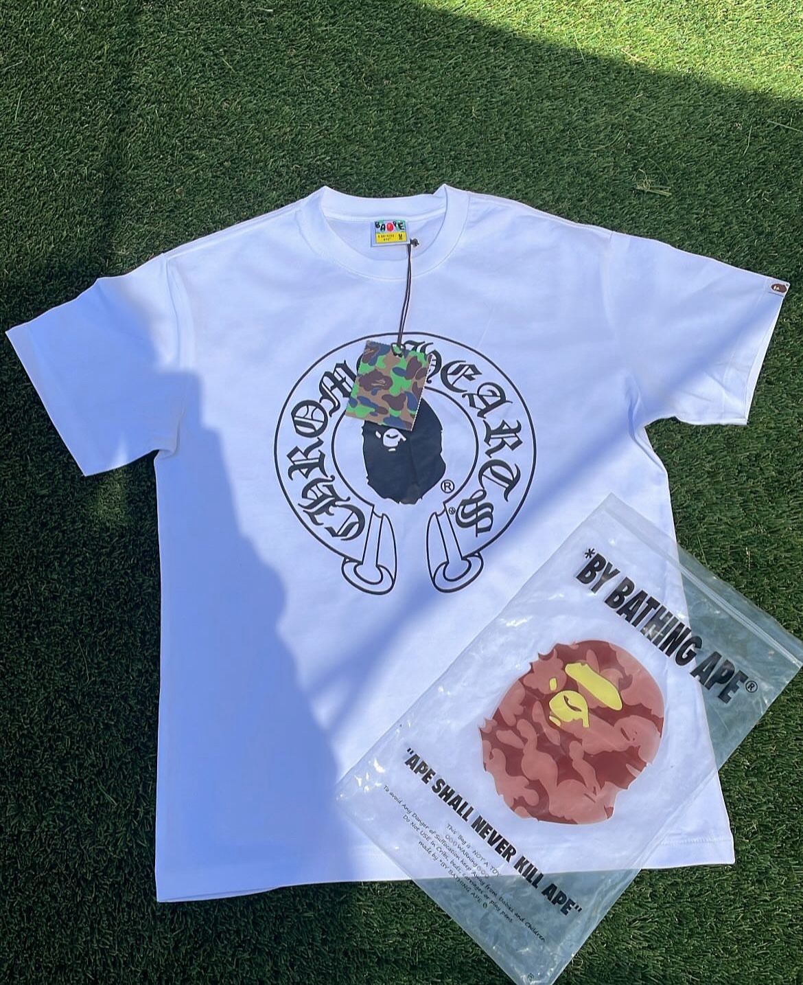 BAPE x Chrome Hearts White Baby Milo T-Shirt