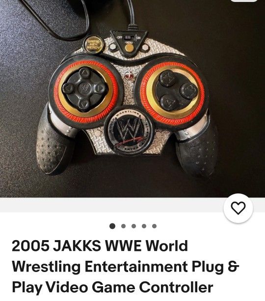 2005 JAKKS WWE World Wrestling Entertainment Plug & Play Video Game Controller