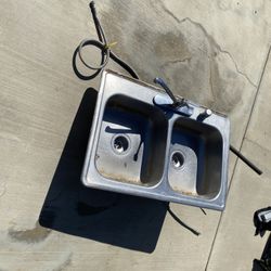 Stainless Steel Double Sink 