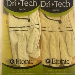 ETONIC DRI TECH Soft Leather GOLF GLOVE Men's Cadet Left Medium ML