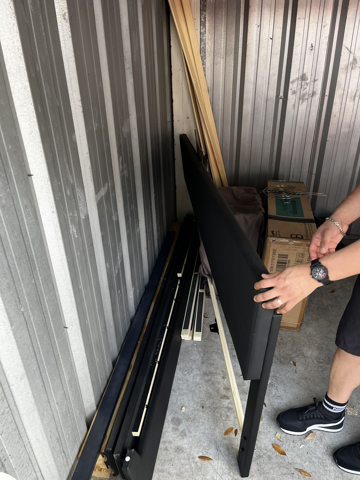 King Bed Frame & TV Stand