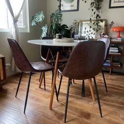 4 Brown Dining Chairs
