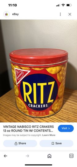 Ritz Cracker 13oz Tin 