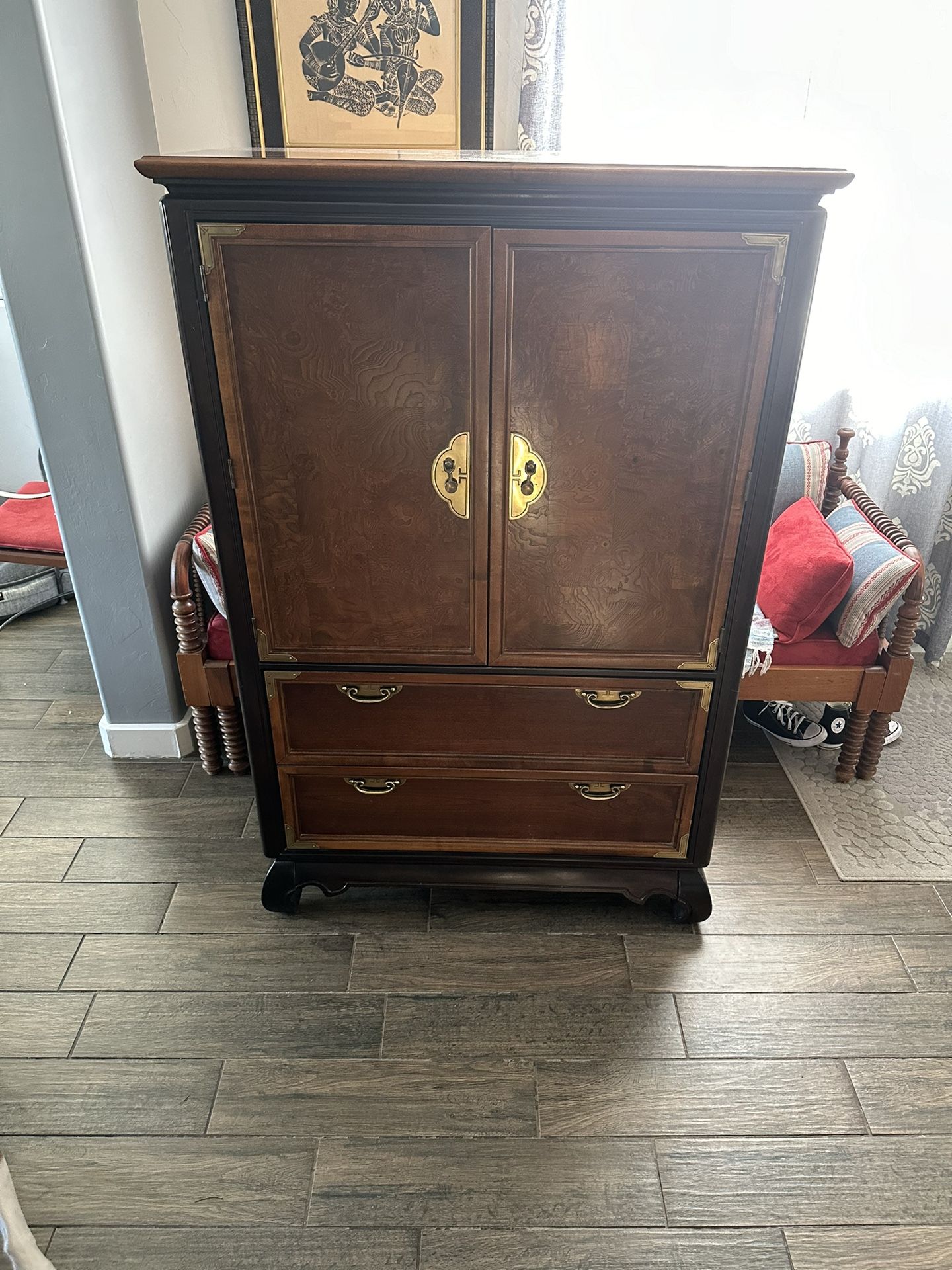 Vintage Broyhill Premier Ming Dynasty Armoire