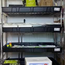 Gardening Grow Lights Bulbs Rack Trays Micro green Seeds Soil  Water Osmosis Machine