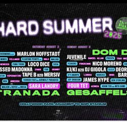 (2) 2 GA hard Summer Tickets. 