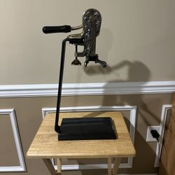 Legacy corkscrew with black marble stand and handle (antique bronze)