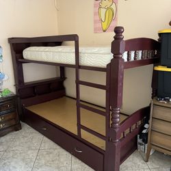Wooden Twin Bunk Beds