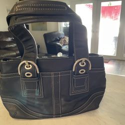 Coach Black Leather Purse