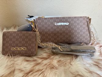 Bebe Monogram Crossbody Bag and Wallet Set