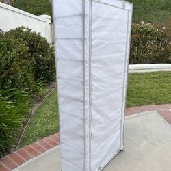 Cheap! Tall10 Shelf Shoe Hat Clothes Organizer Closet w/ Removable Dust Cover