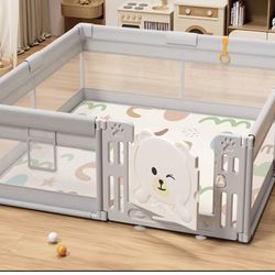 79"x71" Baby Playpen , Safe Playpen, Ideal Baby Gate Playpen for Toddlers 1-3(xxl)