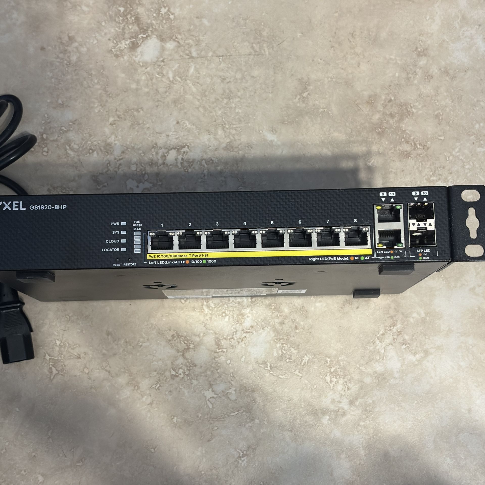 ZYXEL Switch GS1920-8HP