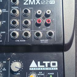Alto  zmx122 fx Mixer 8 CHANNELS $45
