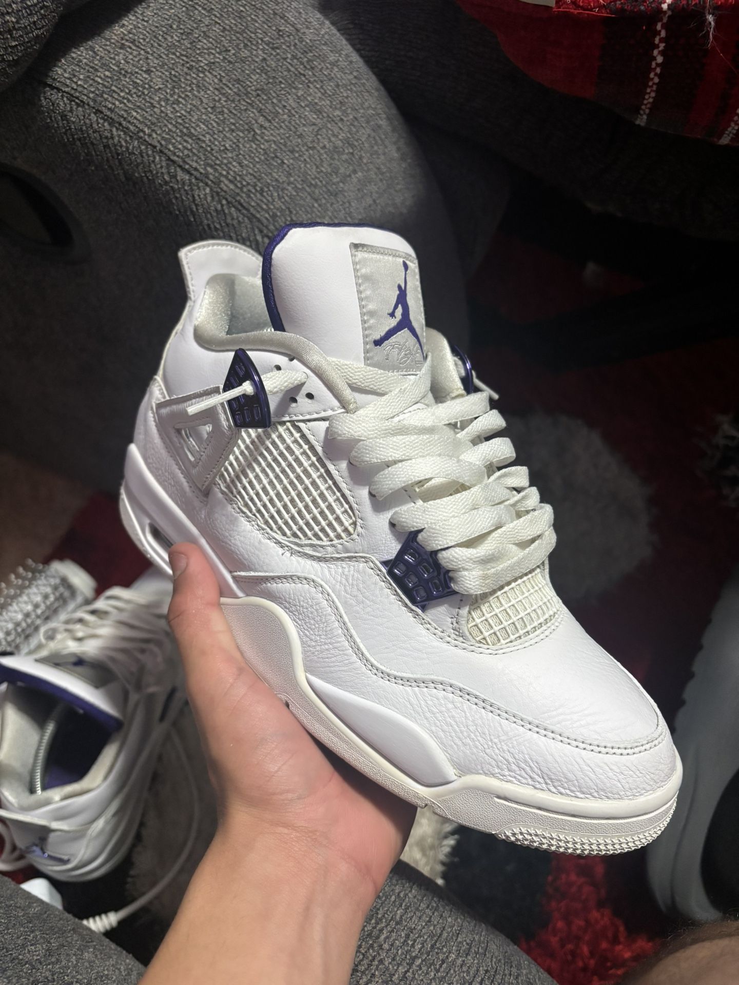 Jordan 4 Metallic Purple Size 9 With Box