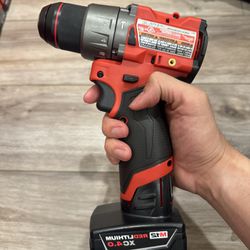 M12 FUEL 12-Volt Hammer Drill + Battery Xc4.0 + Free Charger