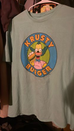 Simpsons Krusty Burger Shirt XL Mens